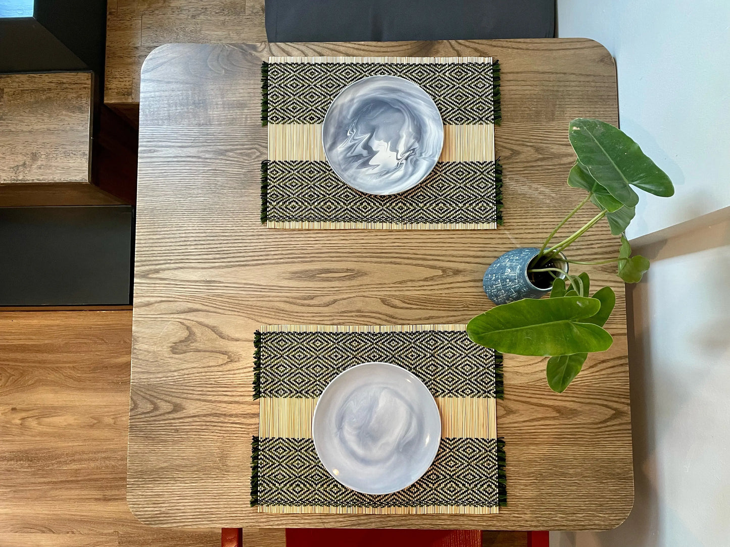 Bamboo and Cotton Yarn Placemat (Set for 2) DOT點子