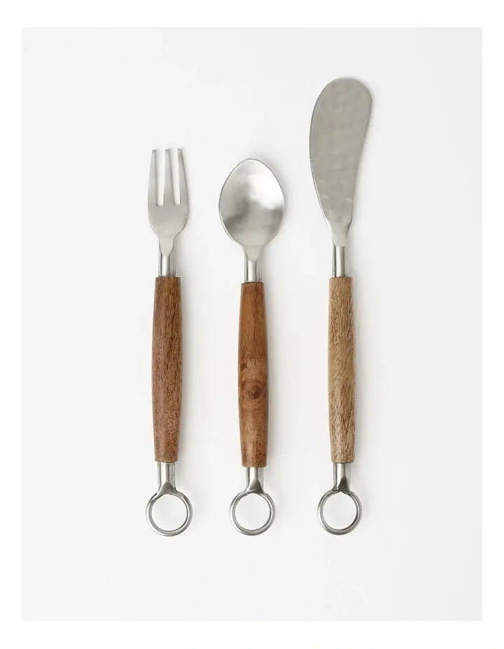 Hammered Antipasto Set of 3 Myer