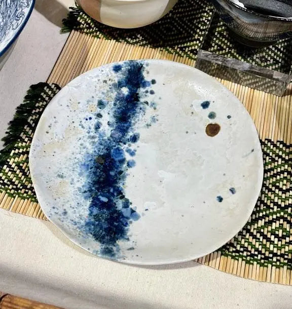 Navy Splash Plate DOT‧點子