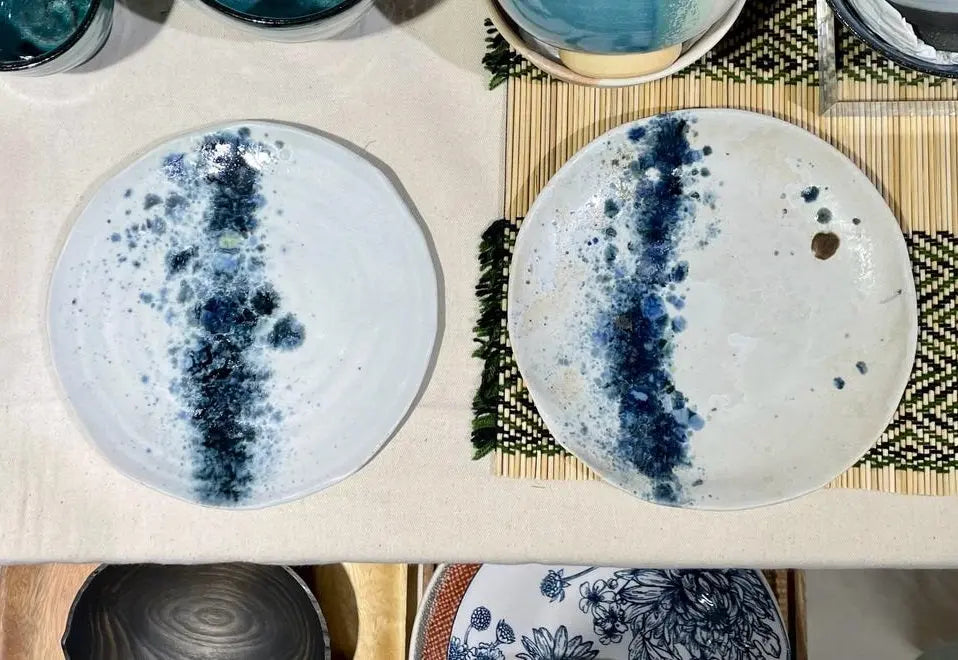 Navy Splash Plate DOT‧點子