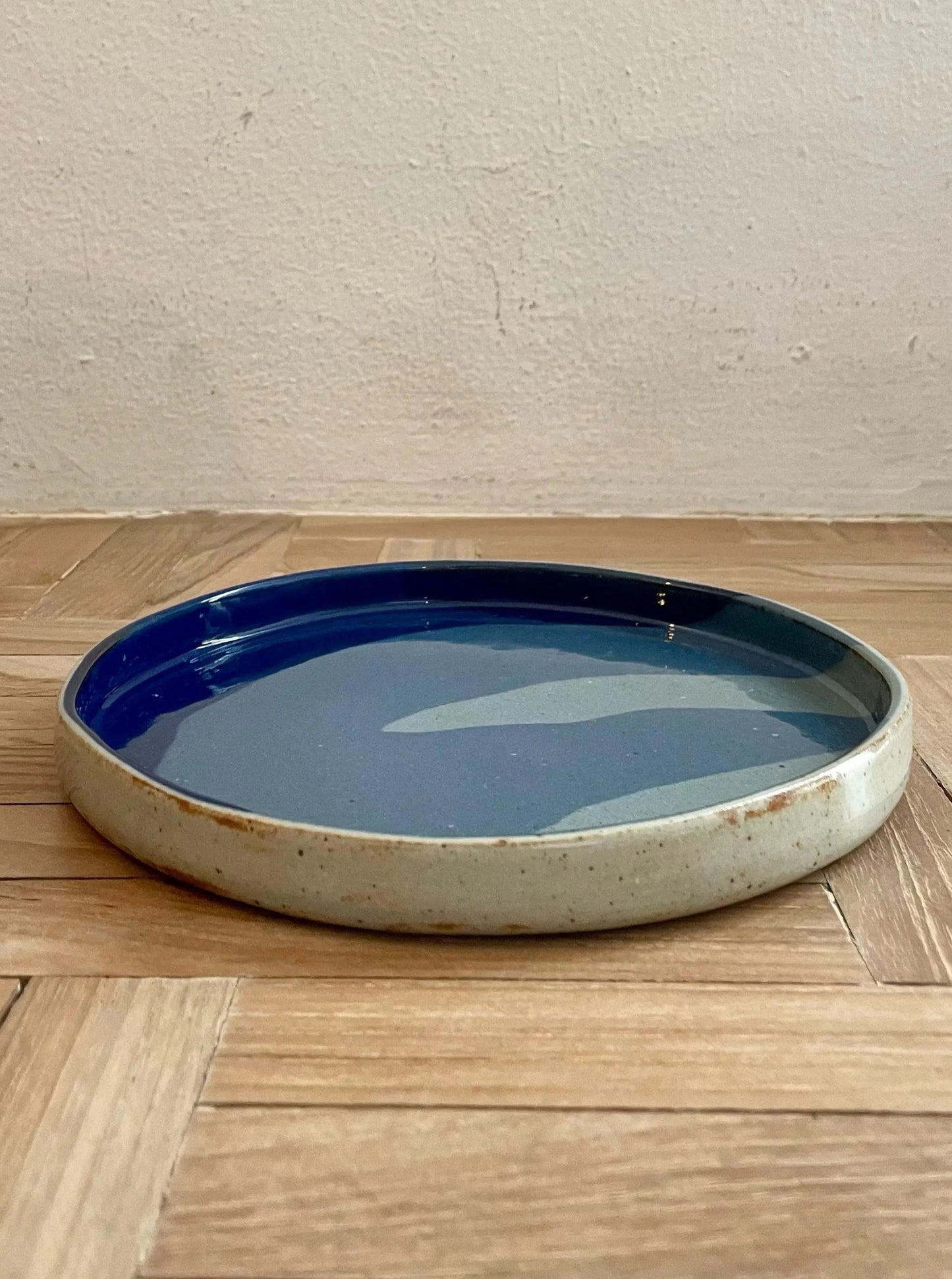 Sea Mood Stoneware Plate In Clay