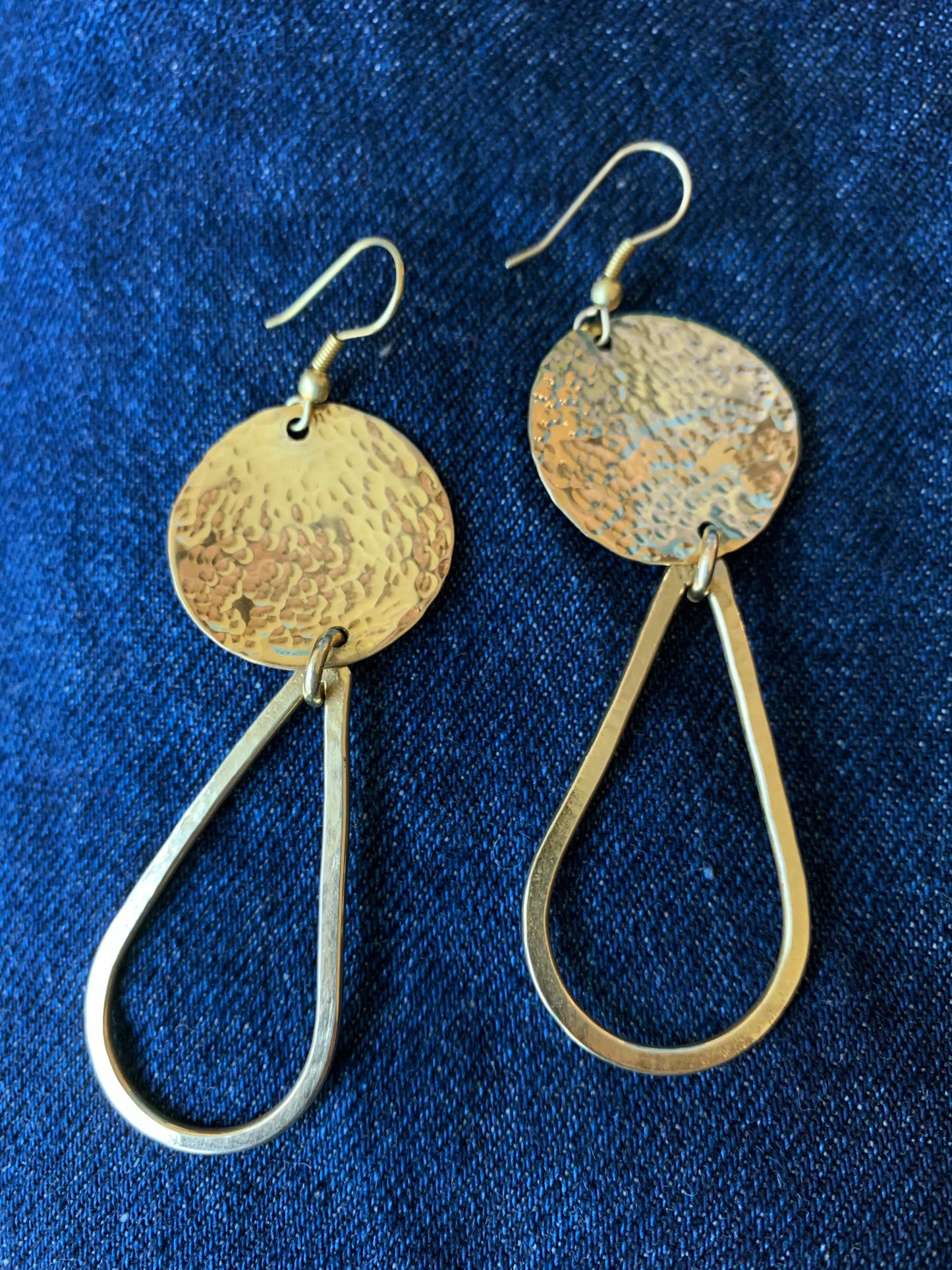 Brass Statement Earrings ETSY - JanesBeadsKe