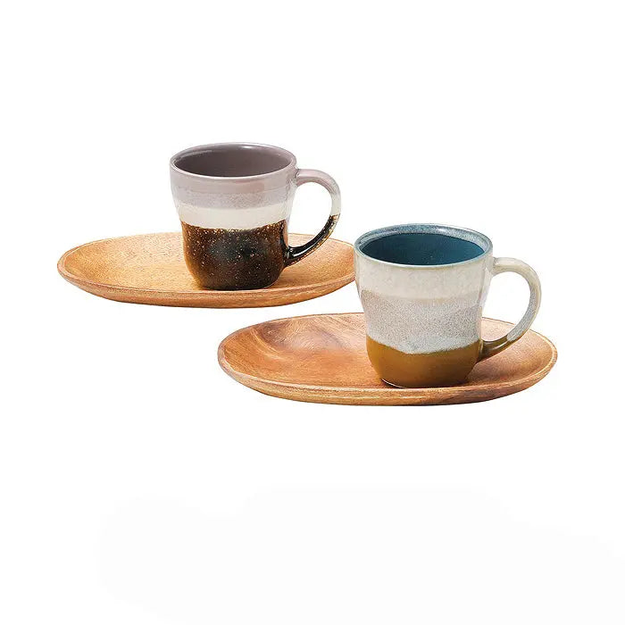 Glaze Works Mino Ware Mug Gift Set Super Delivery - Aito