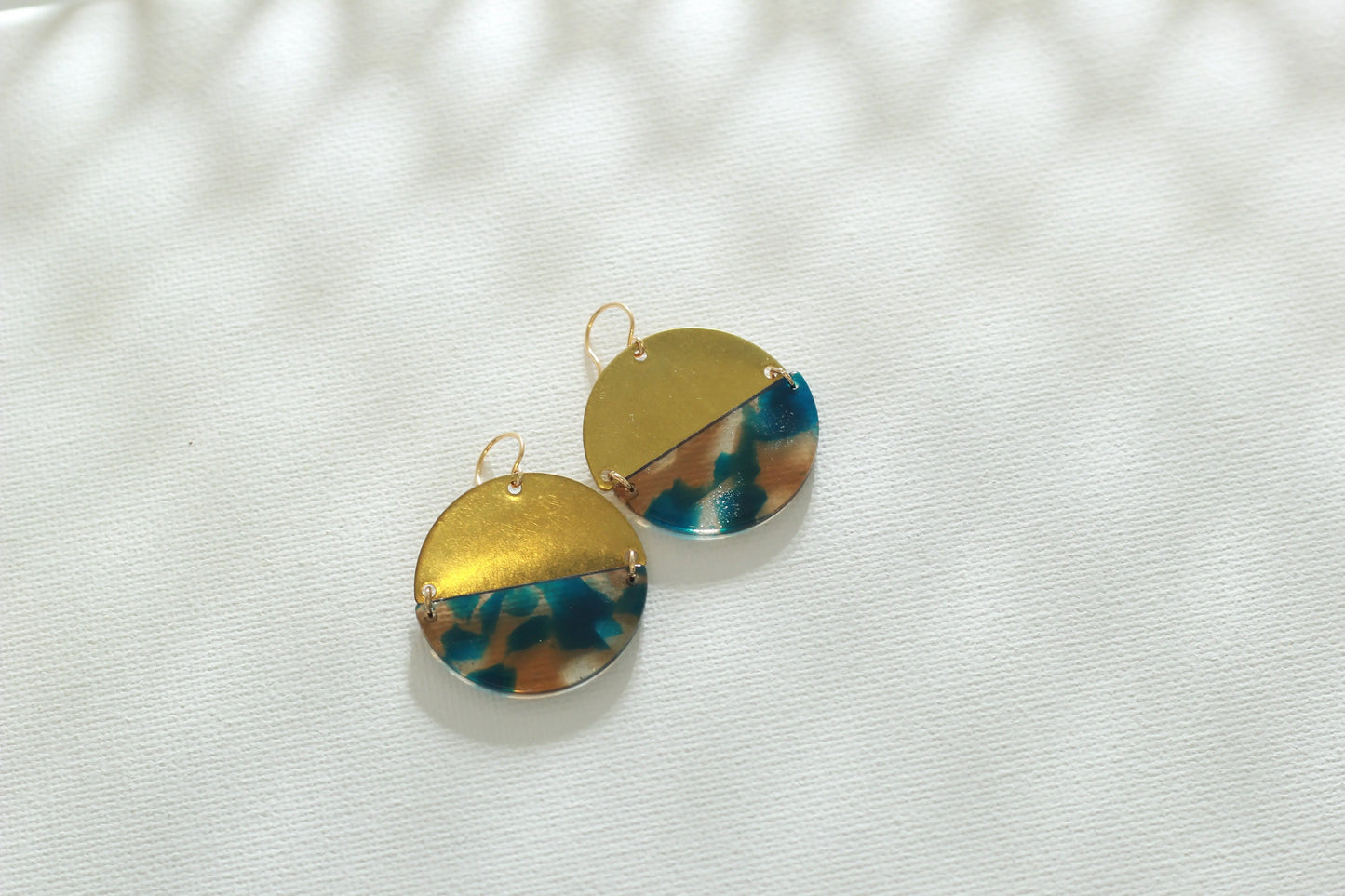 Half Moon Brass Earrings ETSY - Areen Creations