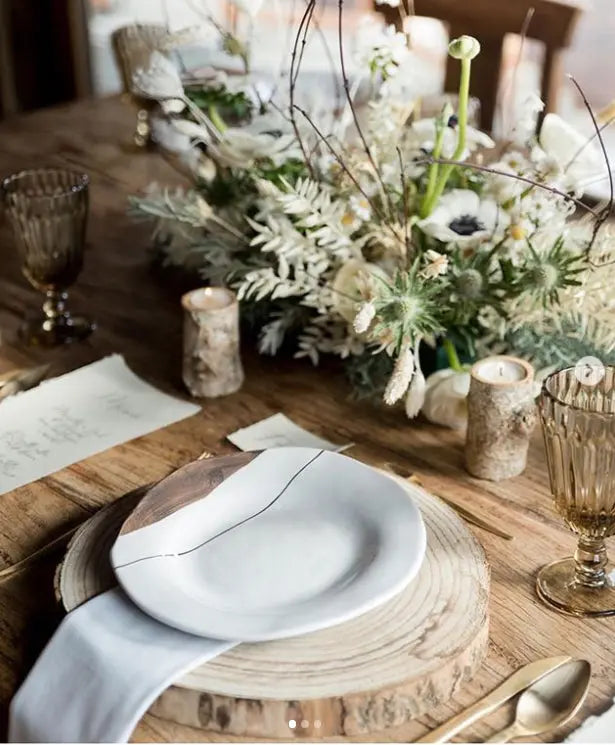 Hand Painted Plates with Gold Luster ETSY - Tiletiletesto