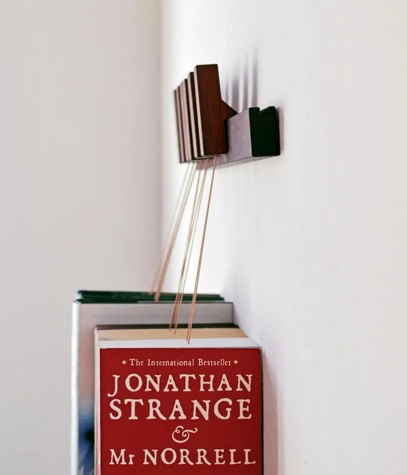 Handmade hanging book rack ETSY - AGUSTAVfurniture