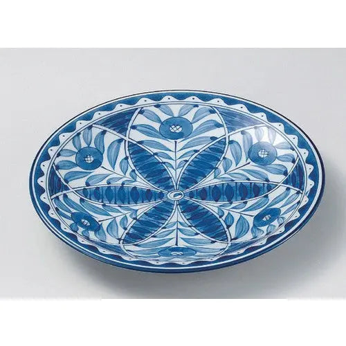 Indigo Japanese Flower Plate Super Delivery - Cierto