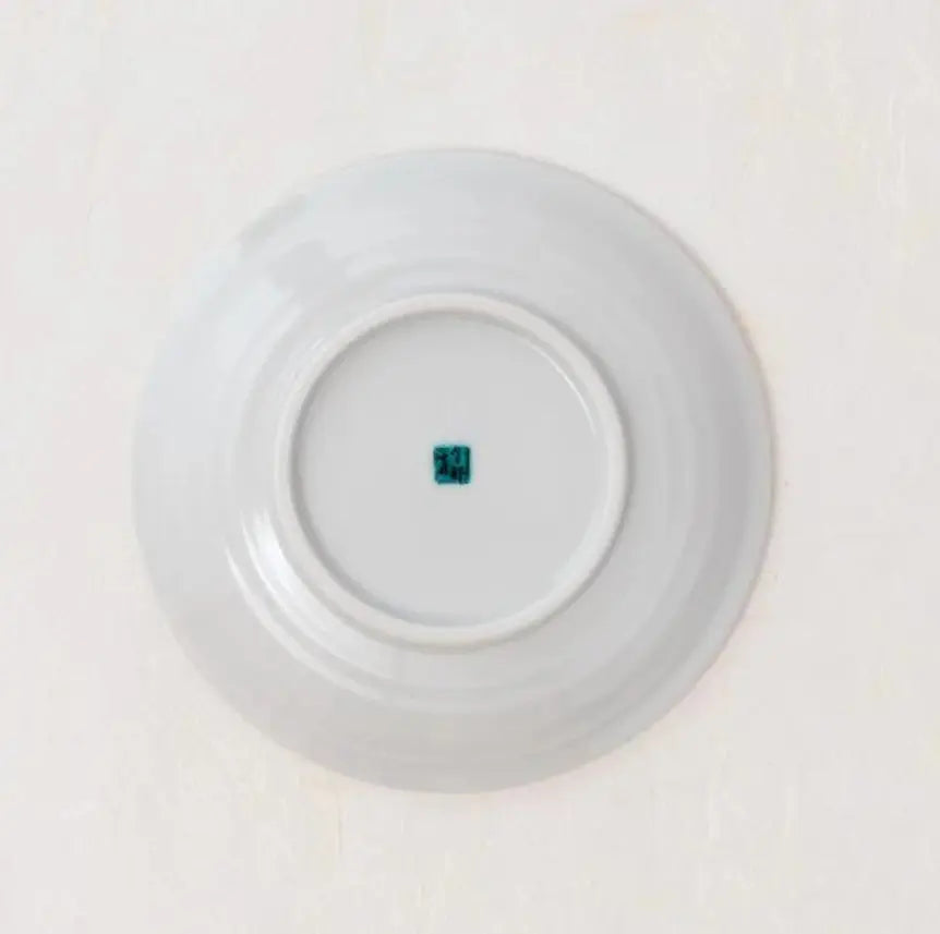 Kutani Cup with Saucer (Marumon) Super Delivery - KUTANIYAKI TOUJUDOU