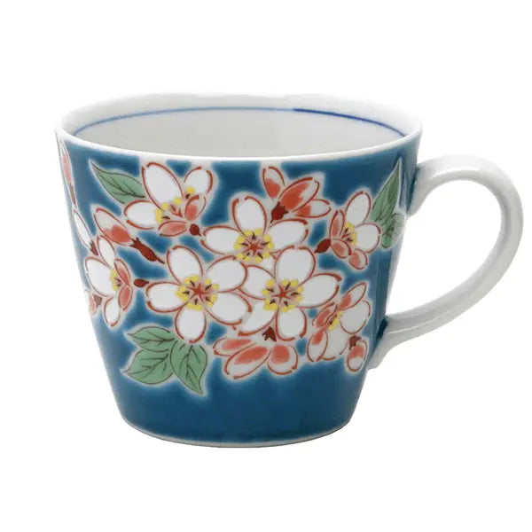 Kutani Mug (Yellow/ Blue) Super Delivery - KUTANIYAKI TOUJUDOU