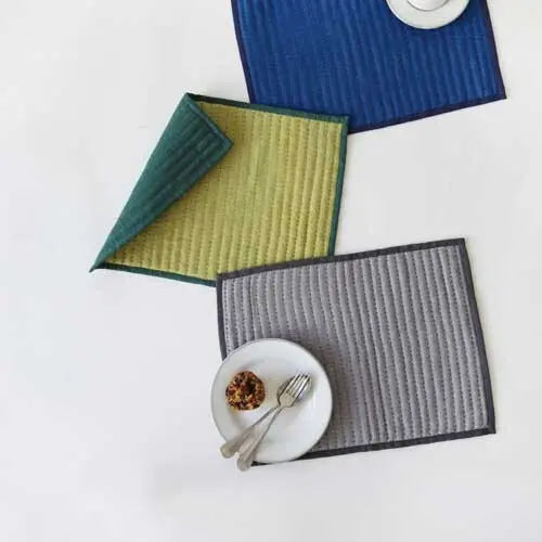 Linen 2-color Table Mat Super Delivery - SHISEIHANBAI