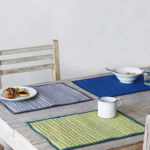 Linen 2-color Table Mat Super Delivery - SHISEIHANBAI