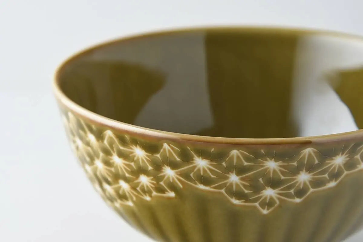 Linen pattern Large Rice Bowl Super Delivery - YAMANI