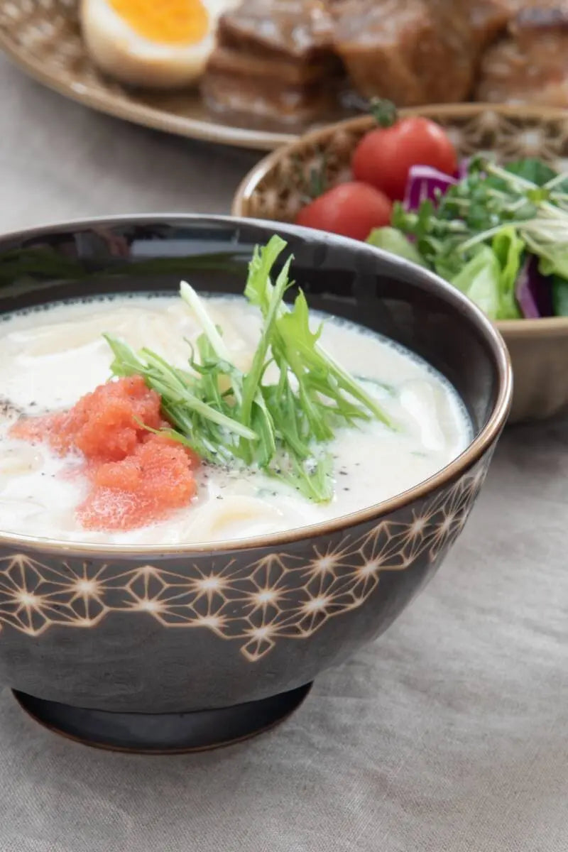 Linen pattern Large Rice Bowl Super Delivery - YAMANI