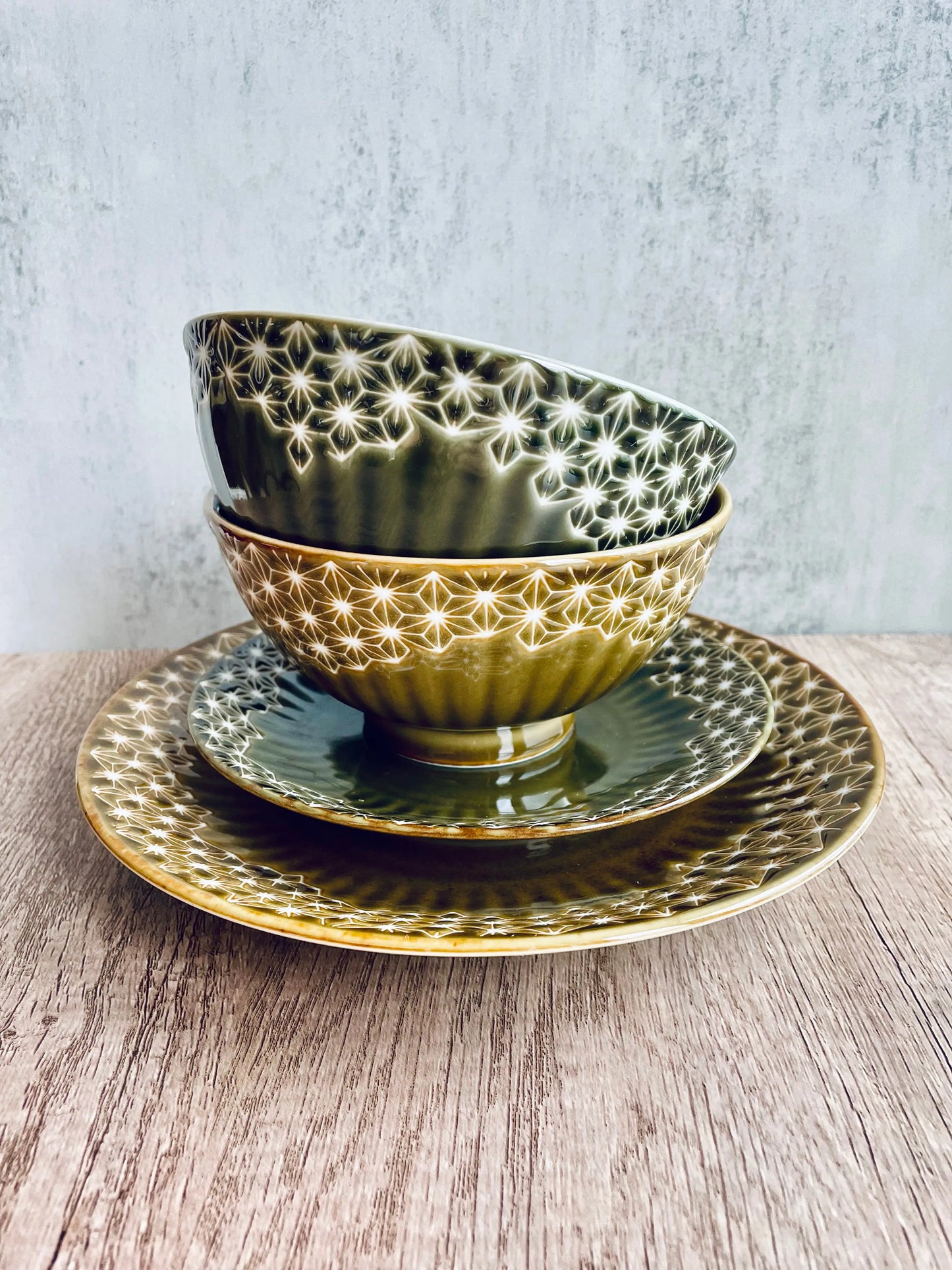 Linen pattern Large Rice Bowl Super Delivery - YAMANI