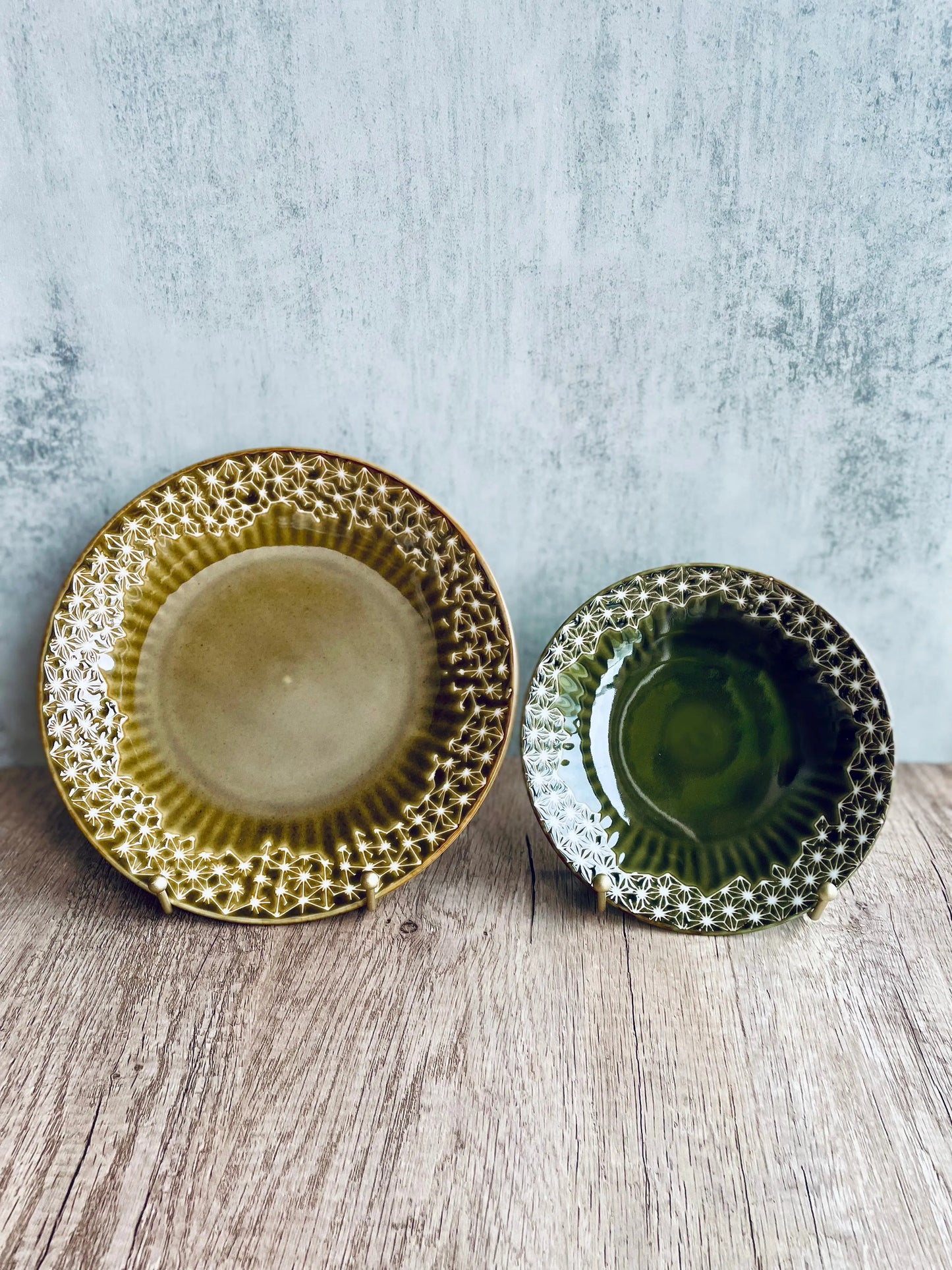 Linen pattern Plate Super Delivery - YAMANI
