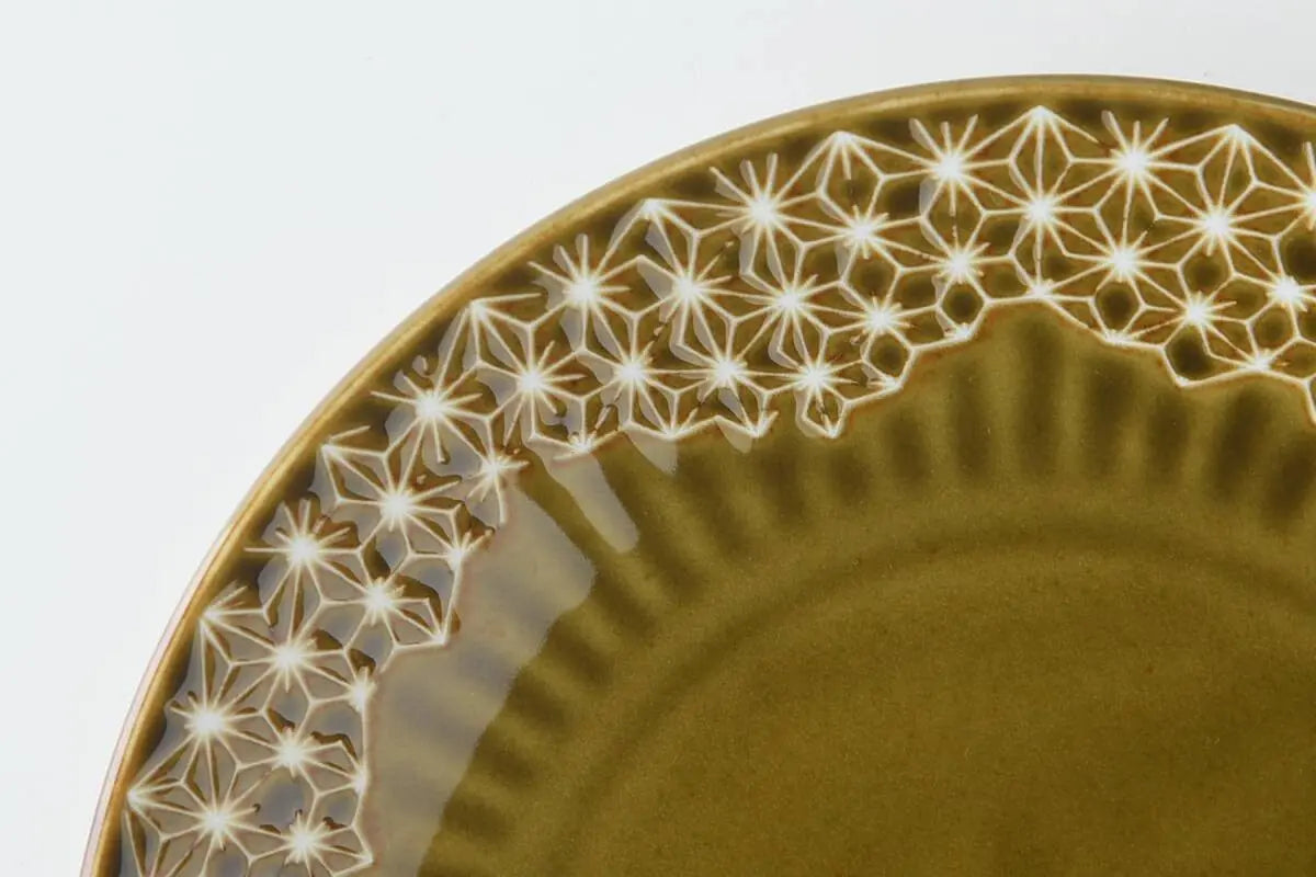 Linen pattern Plate Super Delivery - YAMANI