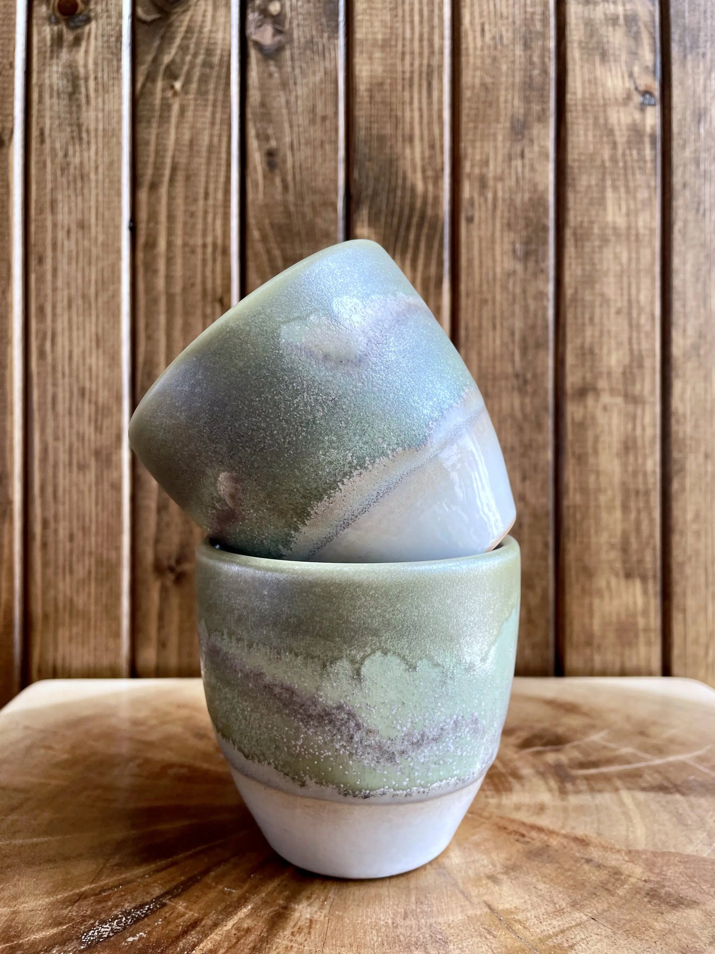 Marble Silver Green Coffee Cup Cone No.9
