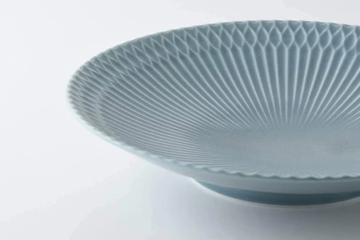 小田陶器 Plate (Gray Blue ) Super Delivery - YAMANI