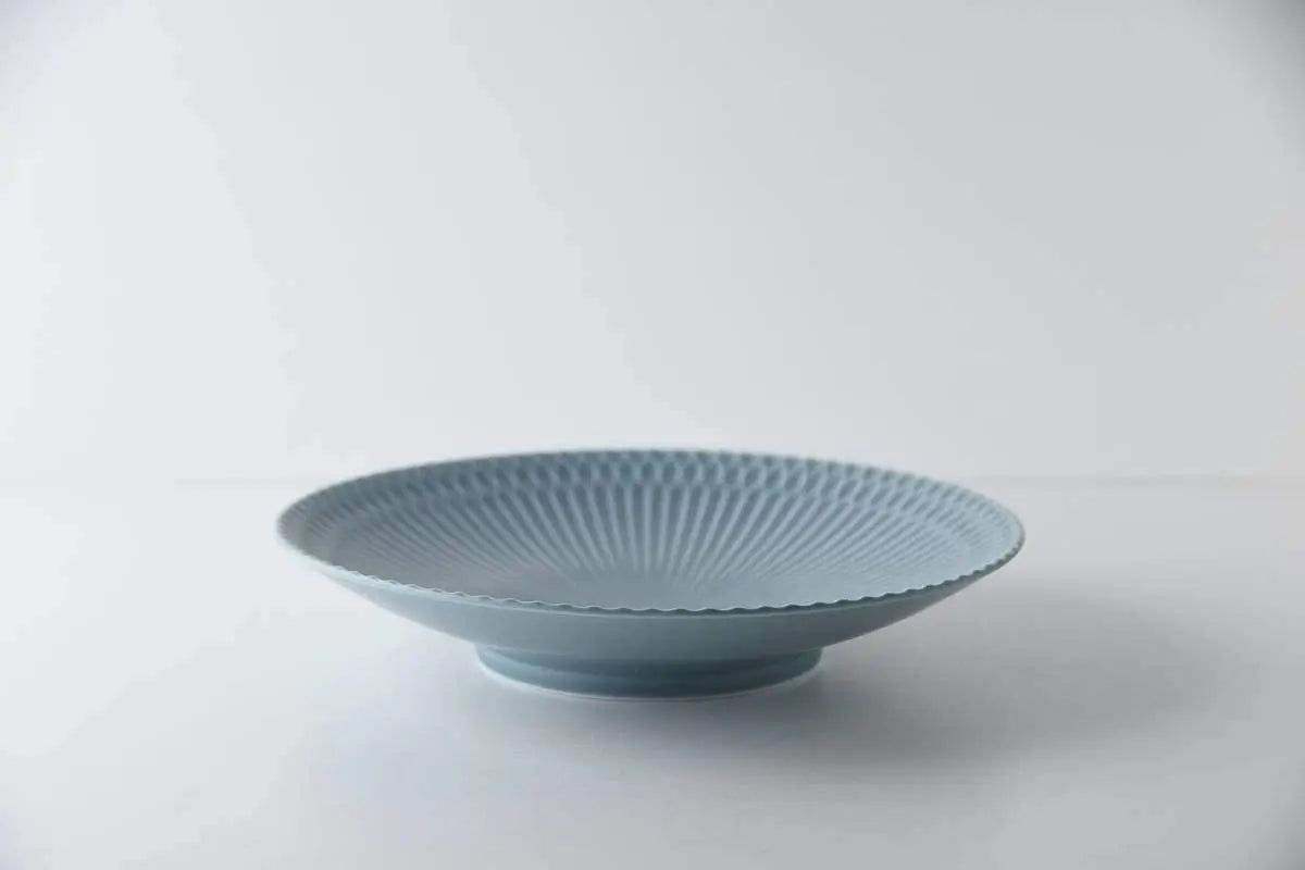 小田陶器 Plate (Gray Blue ) Super Delivery - YAMANI