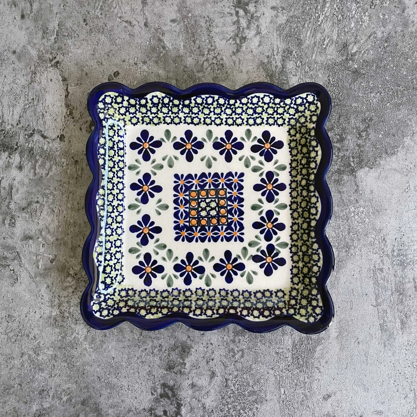 Scandinavia Square Plates (Flower) Super Delivery - TAMURATOKI CO.,LTD