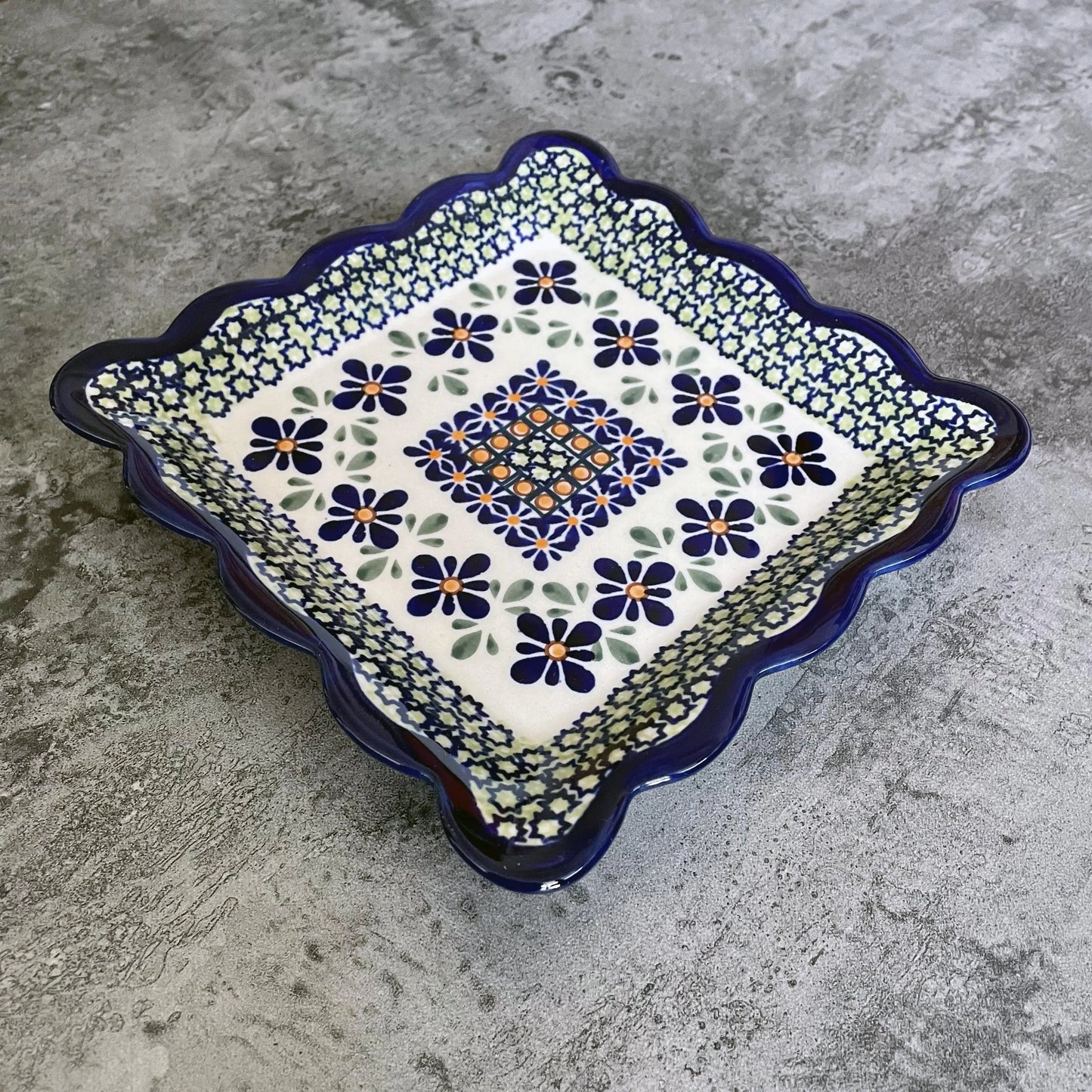 Scandinavia Square Plates (Flower) Super Delivery - TAMURATOKI CO.,LTD