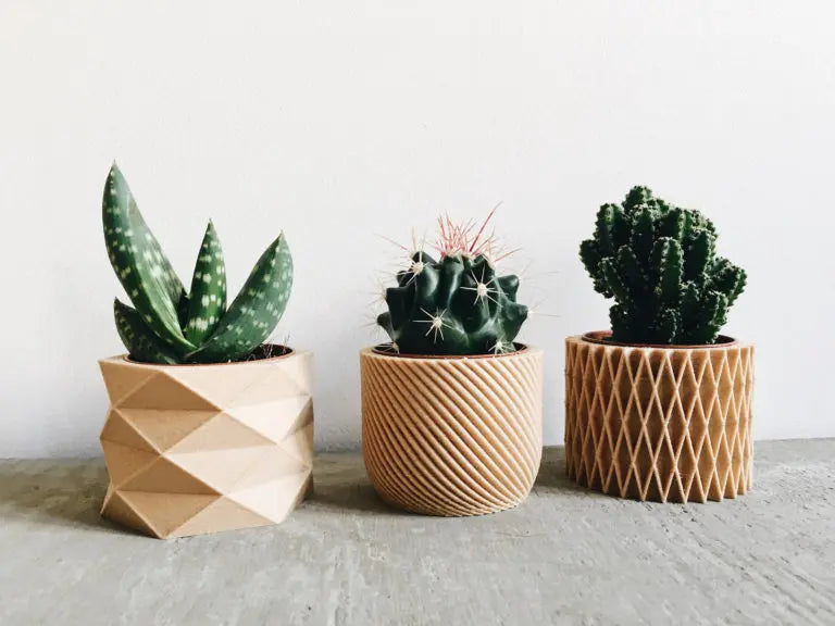 Set of 3 Diamant Corde Croix Plant Pot ETSY - minimum design