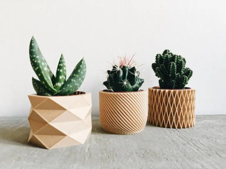 Set of 3 Diamant Corde Croix Plant Pot ETSY - minimum design