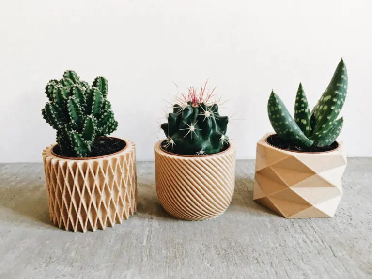 Set of 3 Diamant Corde Croix Plant Pot ETSY - minimum design