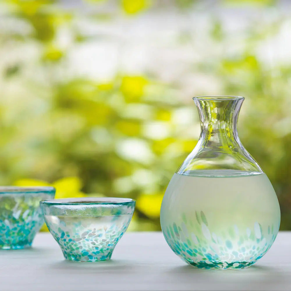 Tsugaru Vidro (津軽びいどろ) Sake Set - Mizubasho Super Delivery - Neowing