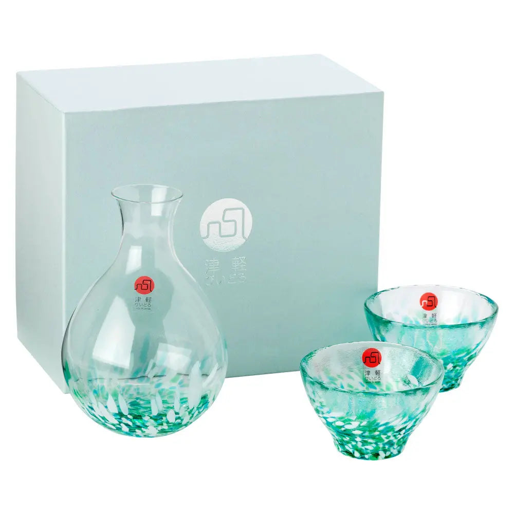 Tsugaru Vidro (津軽びいどろ) Sake Set - Mizubasho Super Delivery - Neowing