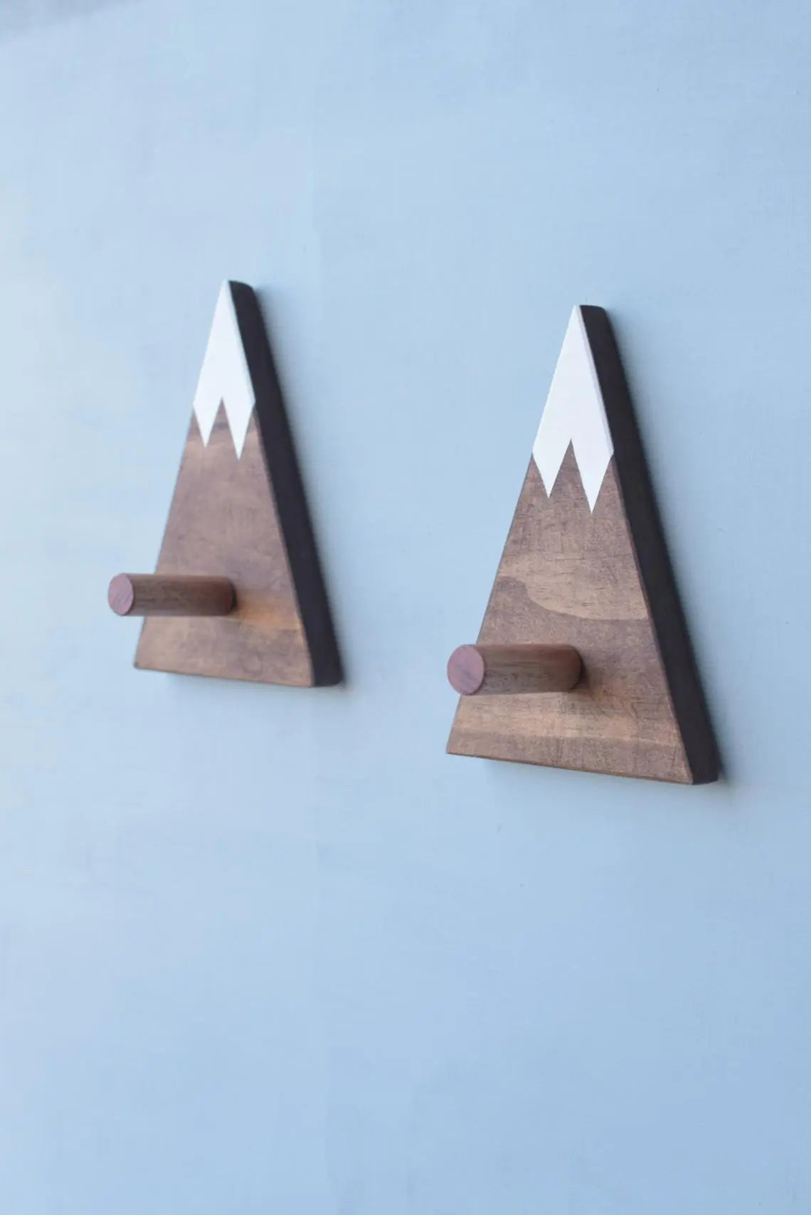 Wooden Mountain Wall Hook ETSY - hachiandtegs