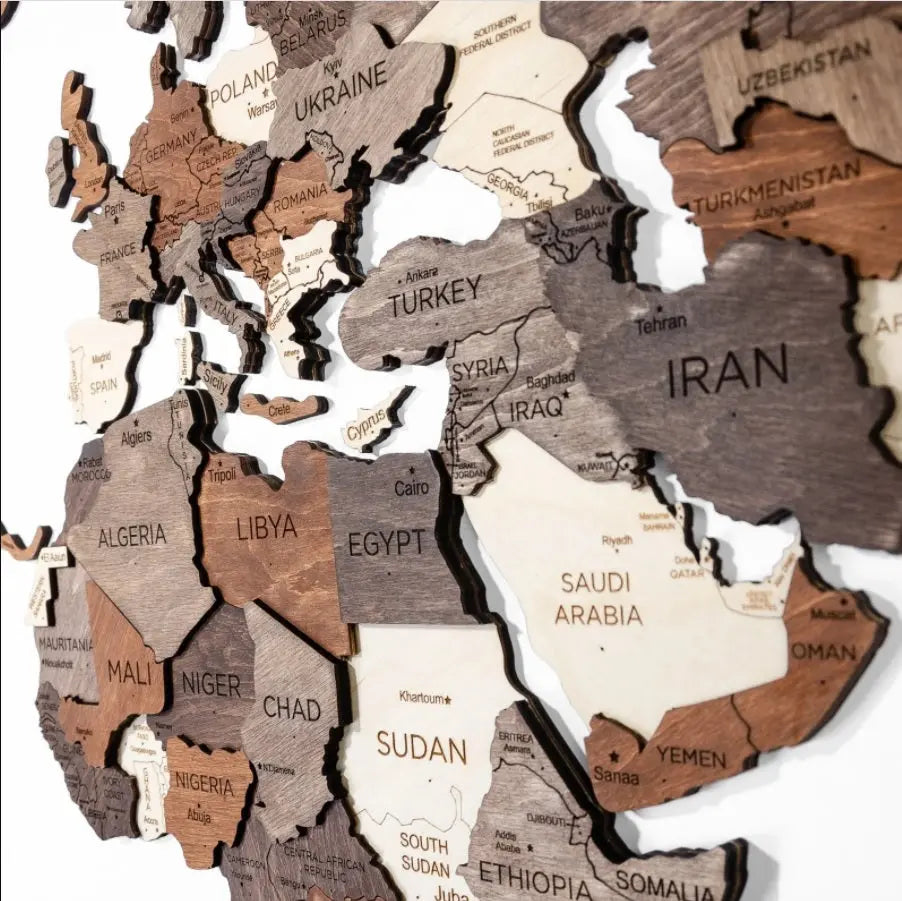 World Map Wall Art Décor ETSY - EnjoyTheWood