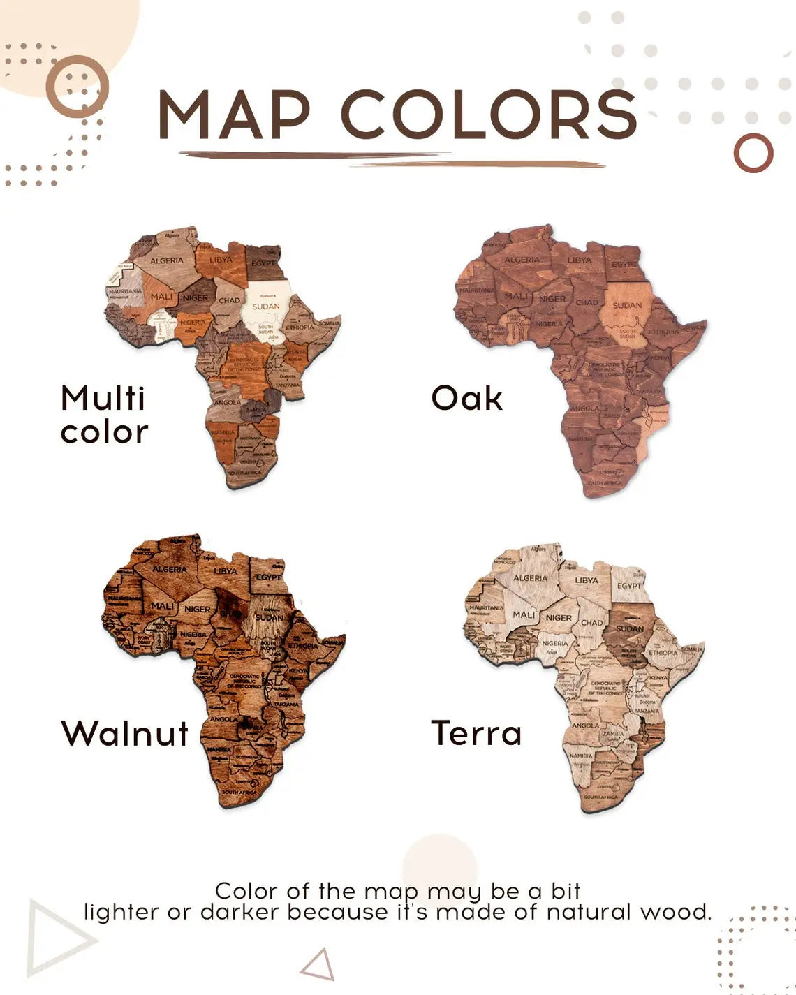 World Map Wall Art Décor ETSY - EnjoyTheWood