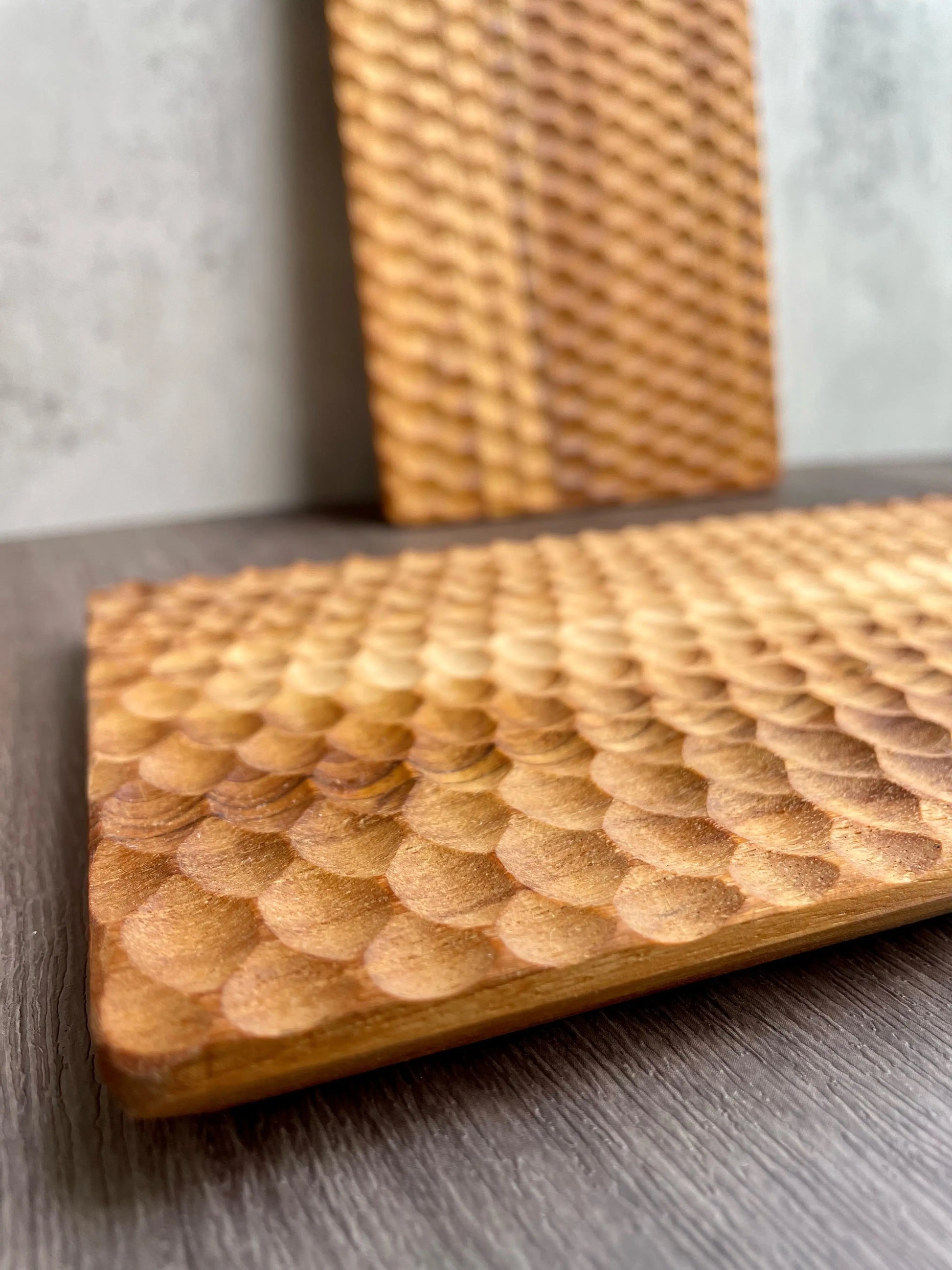 Textured Wooden Plate (Rectangle) The Story Lifestyle