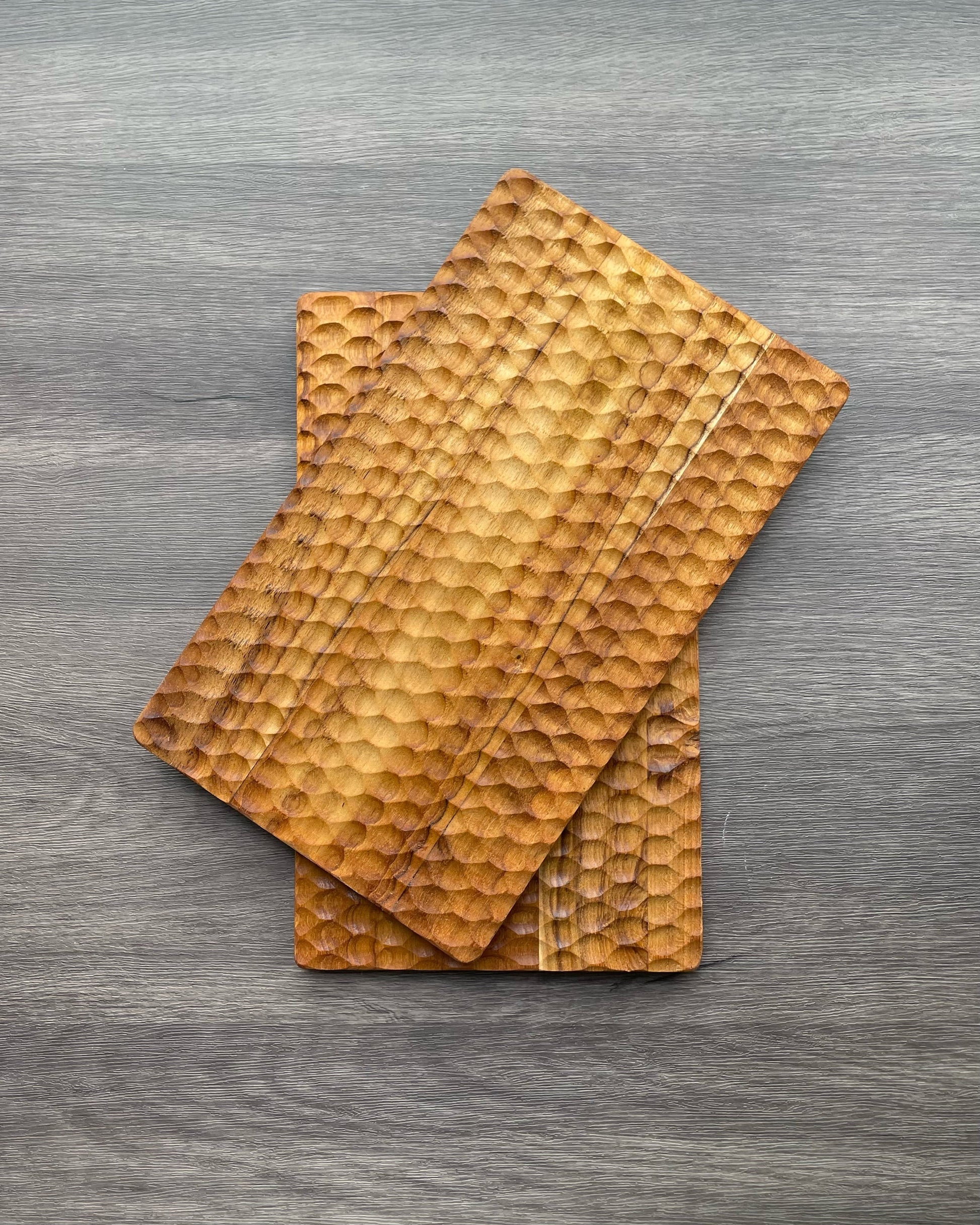 Textured Wooden Plate (Rectangle) The Story Lifestyle