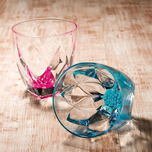 Kaleidoscope Glass Cup (2pcs/set) Super Delivery - Aito