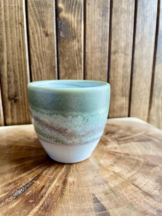 Marble Silver Green Coffee Cup Cone No.9
