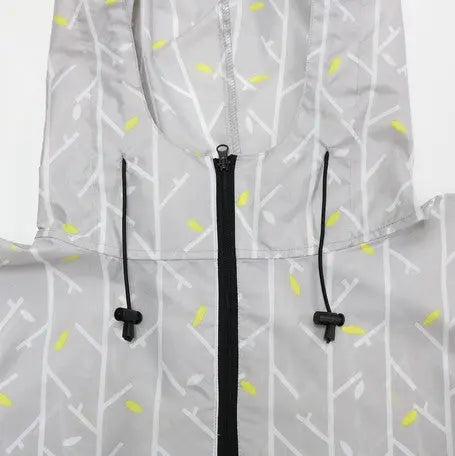 Rain Poncho (Grey Leave) Super Delivery - nifty colors