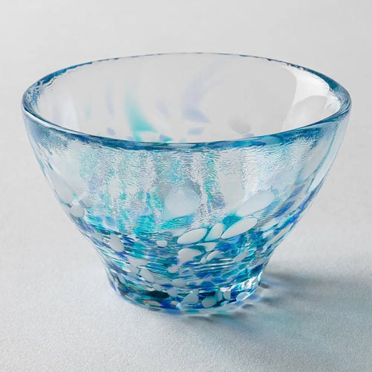 Tsugaru Vidro (津軽びいどろ) Hydrangea Sake Cup Super Delivery - Neowing