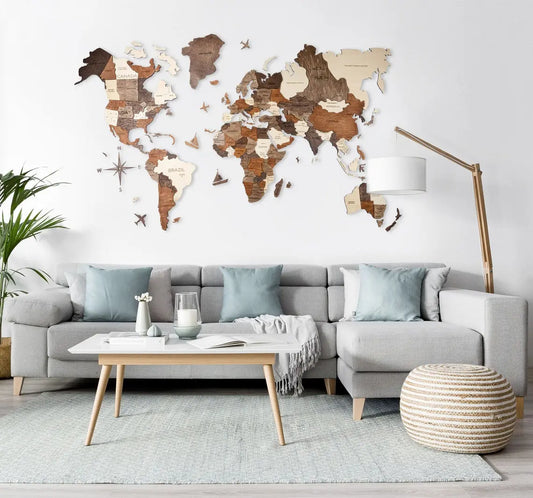 World Map Wall Art Décor ETSY - EnjoyTheWood