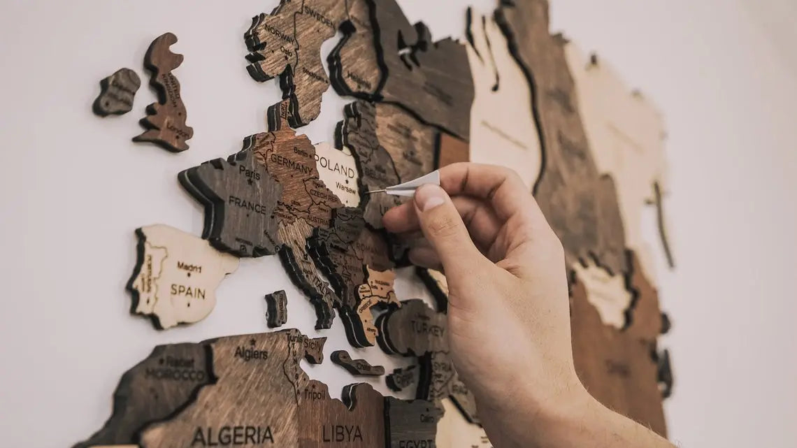World Map Wall Art Décor ETSY - EnjoyTheWood