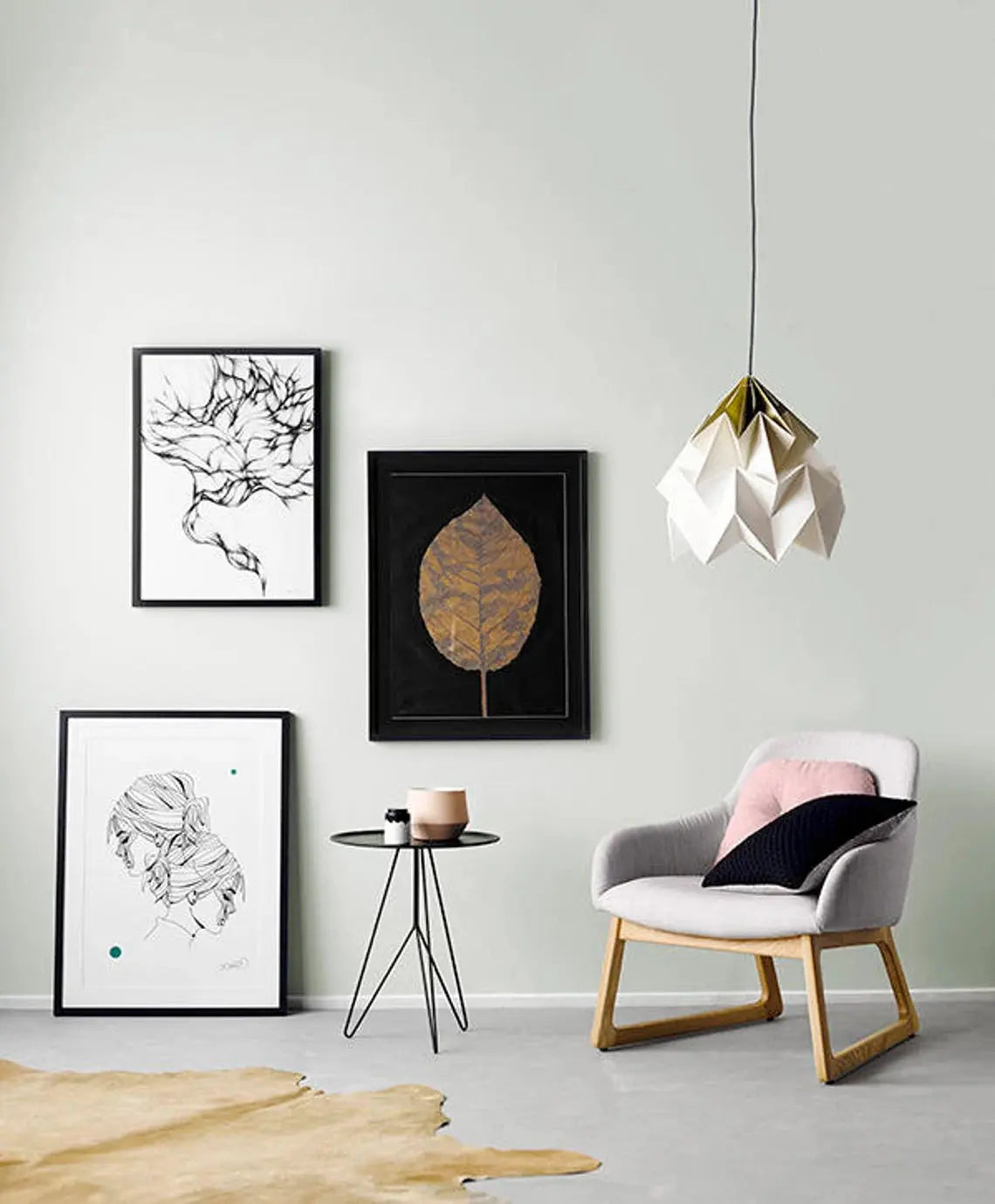 XL Origami Lampshade (Gradient) ETSY - nellianna
